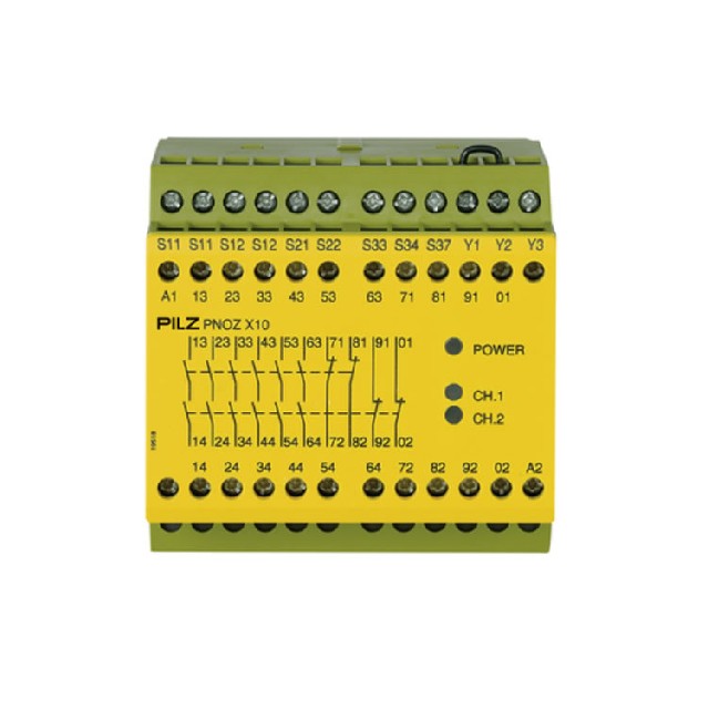 德國(guó)PILZ PNOZ X10 24VDC 6n/o 4n/c 3LED安全繼電器774709